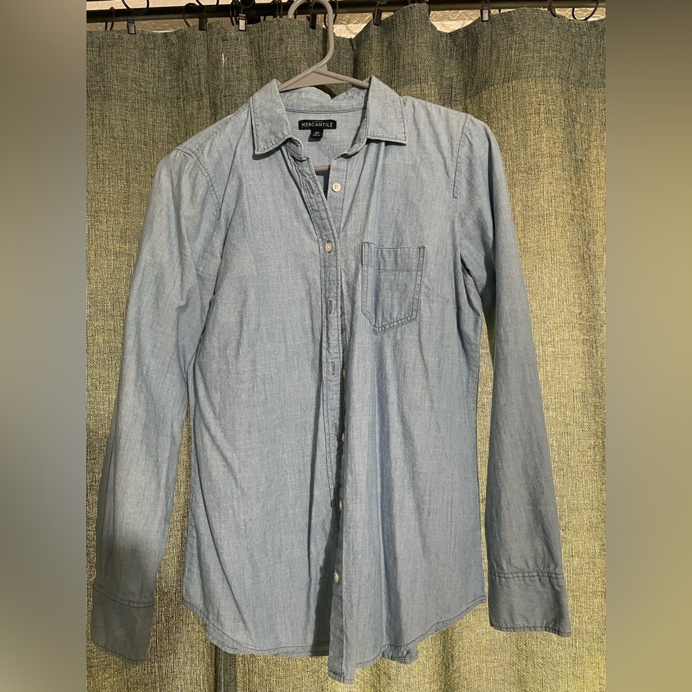 J Crew Chambray button down size XS